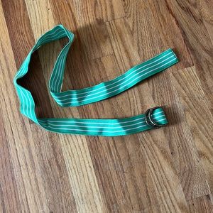 Jcrew striped green belt